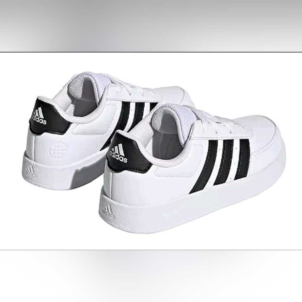 NEW adidas Kids' Breaknet Shoe White Tennis Shoes Sneakers